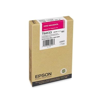 Epson T6033 Cartouche d'encre d'origine 1 x Magenta vif