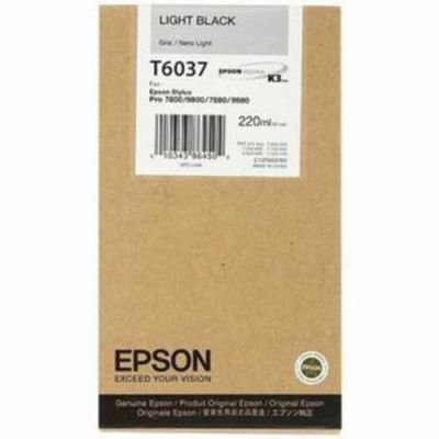 EPSON Cartouche d’encre T6037 - Noir clair - Capacité standard 220ml