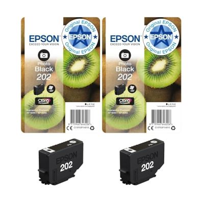 image Epson Kiwi Singlepack Photo Black 202 Claria Premium Ink