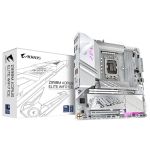 image produit GIGABYTE Carte mère Z890M AORUS Elite WIFI7 Ice - Prend en Charge Les processeurs Intel Core Ultra (série 2), 12+1+2 Phases VRM, jusqu'à 8800MHz DDR5 (OC), 1xPCIe 5.0 + 2xPCIe 4.0, Wi-FI 7