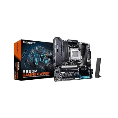 image GIGABYTE B850M Gaming X WIFI6E Carte Mère - Processeurs AMD Ryzen Série 9000, VRM numérique 10+2+2 Phases, jusqu'à 8200MHz DDR5 (OC), 1xPCIe 5.0 + 1xPCIe 4.0 M.2, LAN 2.5, WiFi 6E, USB 3.2 Gen 2.