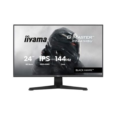 image iiyama Ecran G-Master Black Hawk G2441HSU-B1, IPS, 1920x1080@144Hz, 1ms, 350cd, 1500:1, Haut-parleurs, HDMI/DP/USB HUB (2x2.0), Black Tuner, i-Style Colour