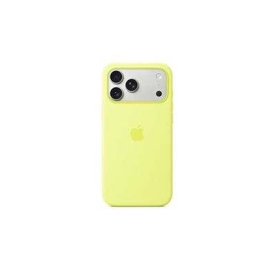 image Apple Coque en Silicone avec MagSafe pour iPhone 17 Pro Max – Jaune Fluo ​​​​​​​