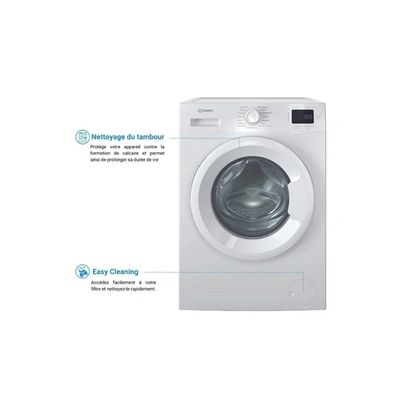 image Lave-linge hublot INDESIT IM962MYTIMEFR MyTime - 9 kg - Induction - L60cm - 1200 trs/min - Classe A - Blanc