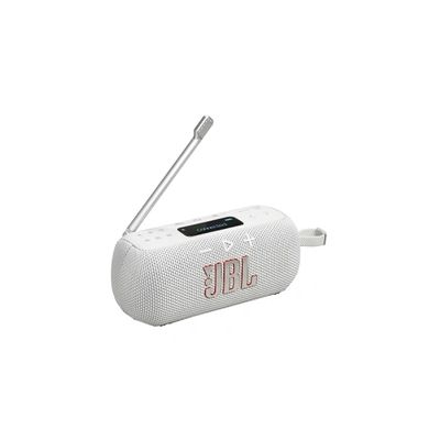 JBL Tuner 3, Radio Portable Dab/Dab+/FM avec Bluetooth, Blanc | 6 Préréglages, 15 h d'autonomie, Étanchéité IP68, Auracast, Compatible avec l'application JBL Portable
