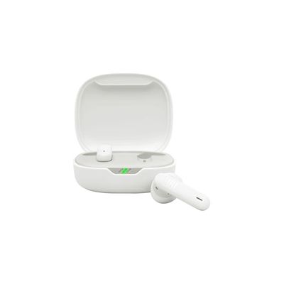 image JBL Wave Flex 2, Écouteurs sans Fil Bluetooth, 40 h d'autonomie, Son JBL Pure Bass, Technologie Smart Ambient, résistance à l'eau et à la poussière IP54, Connexion multipoint, Blanc