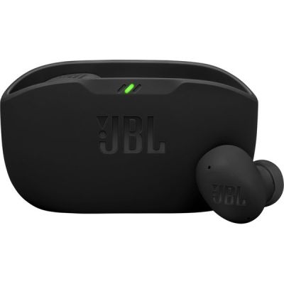 image JBL Wave Buds 2, Écouteurs sans Fil Bluetooth, 40 h d'autonomie, Son JBL Pure Bass, Technologie Smart Ambient, résistance à l'eau et à la poussière IP54, Connexion multipoint, Noir