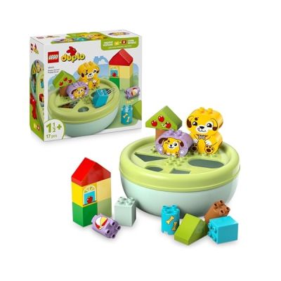 image LEGO Duplo Shape Sorter: Puppy House - Educational Sorting Toy for Toddlers, with Colourful Bricks in Various Shapes - Fine Motor Skill Development Set for 18 Month Old Girls & Boys - 10441