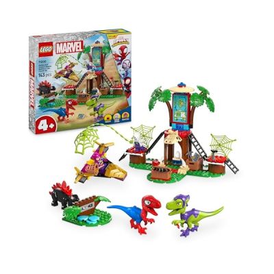 LEGO Marvel Spidey Contre Le Raptor de Gobby à la cabane dans l’Arbre - Jeu de Construction incluant des Dinosaures - Cadeau pour Les Enfants dès 4 Ans - Spidey et Ses Amis extraordinaires 11200