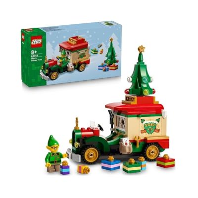 image LEGO Le Camion de Livraison du Père Noël - Jouet Coloré - Maquette à Exposer avec Sapin de Noël, Cadeaux et Décorations - Idée de Cadeau pour Les Fêtes pour Garçon ou Fille dès 8 Ans 40746