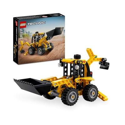 LEGO Technic Le tractopelle - Jouet de Construction interactif pour garçon et Fille - Véhicule de Chantier avec stabilisateurs - Idée de Cadeau pour Enfants passionnés de mécanique 42197