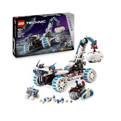image LEGO Technic Véhicule Lunaire Lunar Outpost - Jouet Interactif STEM - Engin Spatial - Bras Rotatif & Panneaux Solaires - Maquette de Robot - Cadeau d'Anniversaire pour Garçon ou Fille dès 10 ans 42211