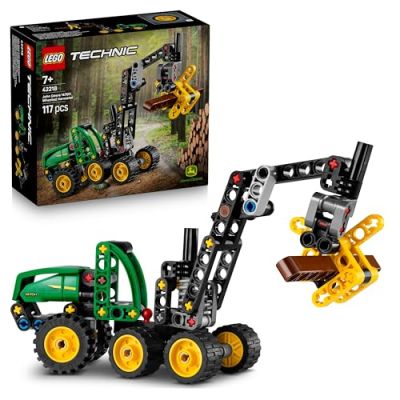 LEGO Technic L’Abatteuse John Deere 1470H - Jouet de Chantier - Maquette STEM avec Bras Rotatif & Grappin Fonctionnel - Idée de Cadeau pour Garçon ou Fille dès 7 Ans 42218