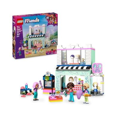 LEGO Friends Le Salon de Coiffure et la Boutique d’Accessoires - Jouet de Construction et Jeu créatif pour Filles dès 7 Ans - Idée Cadeau pour apprenties coiffeuses - Inclut 3 Mini-poupées 42662