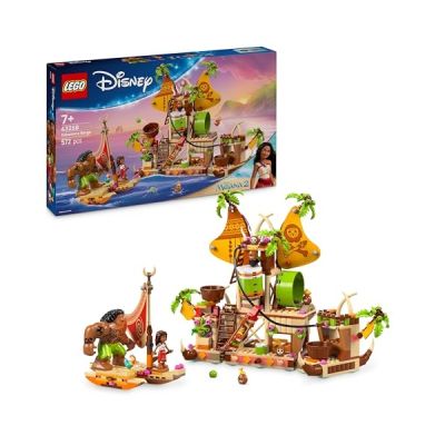 LEGO Disney Princess Le Navire des Kakamora 43258 | Jouet pour fille dès 7 ans, mini-poupée Vaiana collector, figurine Maui, bateau, cadeau d’anniversaire, 572 pièces