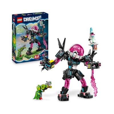 image LEGO DREAMZzz 2in1 Mateo vs. Cyber Brain Mech - Modular Robot Toy for 8+ Year Old Boys & Girls - Rebuilds Into a Scorpion Figure - INCL. a Minifigure and a Dreamling - Creative Gift Idea 71495