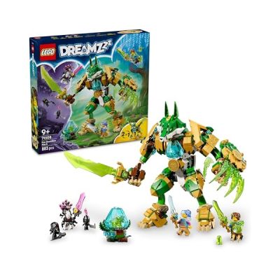 image LEGO DREAMZzz 2-en-1 Le Gardien Robot-Renard - Jouet Figurine se Transformant en Guerrier Robot-Renard - 3 Minifigurines & 1 Cristo-Créature Verte Collector - Cadeau pour Garçon dès 9 Ans 71508