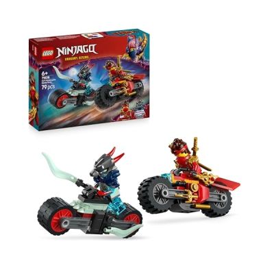 LEGO Ninjago Kai Et La Course De Motos - Jouet avec 2 Motos Ninjas Et Roues Mobiles - 2 Minifigurines avec Accessoires De Combat - Cadeau pour Garçon Dès 6 Ans & Fans du Soulèvement des Dragons 71838