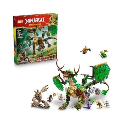 image LEGO Ninjago Le Dragon de Vie - Jouet Ninja avec Figurine de Dragon, Mini Monstre Robot, 8 Minifigurines & Sabres - Cadeau d'anniversaire pour Garçon dès 8 Ans & Fans 71859