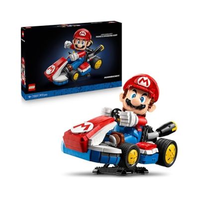 image LEGO Mario Kart - Mario Et Kart Standard - Figurine Collector De Personnage Nintendo - Maquette De Voiture à Construire pour Fans De Jeux Vidéo - Cadeau pour Adulte 72037