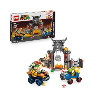 image LEGO Super Mario : Mario Kart – Château de Bowser - Jouet Interactif avec 2 Voitures & 4 Figurines Dont Yoshi - Cadeau pour Garçon, Fille & Fan de Jeux Vidéo dès 9 Ans 72039
