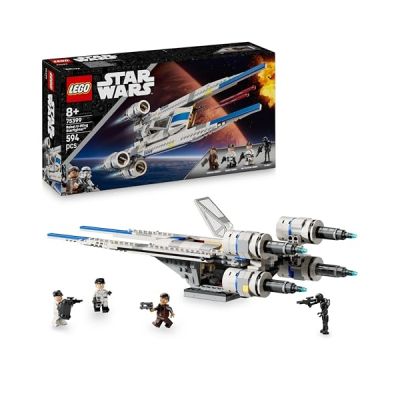 LEGO Star Wars Le Chasseur stellaire U-Wing de l’Alliance Rebelle 75399 | Jouet pour garçon dès 8 ans, 3 minifigurines, Figurine Droïde K-2SO, Andor Saison 2, idée cadeau, 594 pièces