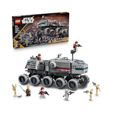 image LEGO Star Wars 75413 The Clone Wars Le Juggernaut de la République - Jouet de Construction avec 3 Figurines de Droïdes & 5 Minifigurines Dont 1 avec Sabre Laser - Cadeau pour Garçon ou Fan dès 9 Ans