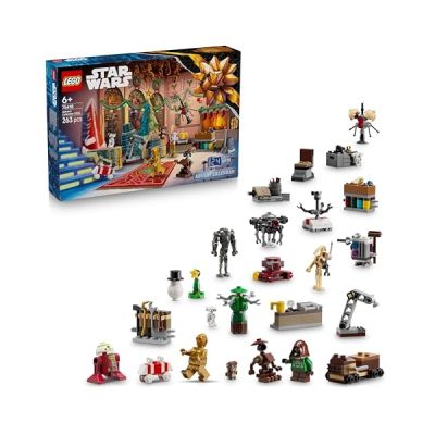 image LEGO Star Wars Le Calendrier de l’Avent 2025 - Jeu pour Garçon ou Fille dès 6 Ans - Compte à Rebours Avant Noël avec 24 Surprises Dont 2 Minifigurines & 5 Figurines de Droïdes - Idée Cadeau 75418