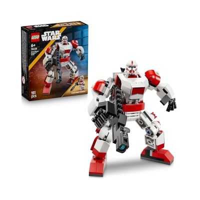 image LEGO Star Wars 75448 Le Robot du Shock Trooper Clone - Jouet Robot - Figurine Articulée avec Fusil Blaster & Minifigurine - Cadeau Collector pour Garçon ou Fille dès 6 Ans & Fans