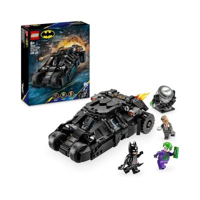 image LEGO DC Batman : La Batmobile Tumbler de Batman Contre Double-Face et Le Joker - La Voiture du Chevalier Noir - 3 minifigurines avec Accessoires - Cadeau de Super héros pour garçon dès 8 Ans 76303