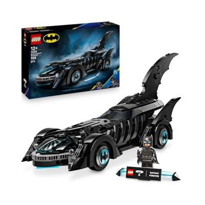 image LEGO DC Batman Batmobile Batman Forever - Jouet Voiture de Super-Héros avec Minifigurine - Cockpit Ouvrant & Intérieur Détaillé - Cadeau pour Garçon ou Ado dès 12 Ans & Fan Adulte 76304