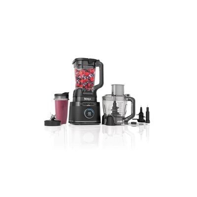 Ninja Detect Power Blender Processor Pro 3-en-1, mixeur 1200W, bol à mélanger, lame malaxeur, gobelet individuel, récipient, pétrir, mixer, hacher et mélanger, noir, TB401EU image Ninja Detect Power Blender Processor Pro 3-en-1, mixeur 1200W, bol à mélanger, lame malaxeur, gobelet individuel, récipient, pétrir, mixer, hacher et mélanger, noir, TB401EU