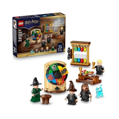 image LEGO Harry Potter Le Château de Poudlard : la Cérémonie du Choixpeau Magique - Jouet - Patronus Collector - Minifigurine d'Hermione - Baguettes Magiques - Cadeau pour Garçon ou Fille dès 7 Ans 76460