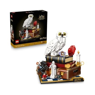 image LEGO Harry Potter L’École des Sorciers – Édition Collector - Maquette DIY - Décoration Intérieure - Scènes Miniatures du Film - Figurine d'Hedwige - 3 Minifigurines - Idée Cadeau pour Fan Adulte 76466