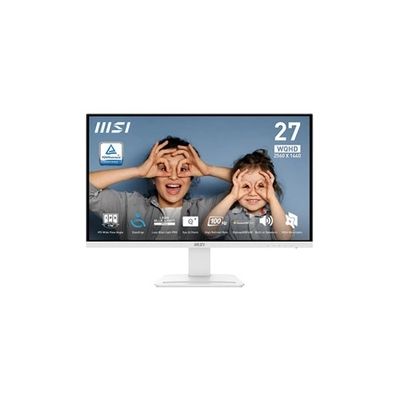 image MSI Pro MP273QW E2 Écran bureautique 27'' WQHD - Dalle IPS 2560 x 1440, 100 Hz, respectueux des Yeux, Haut-parleurs intégrés, Inclinaison réglablle - HDMI 2.0b, DP 1.2a