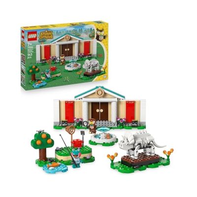 image LEGO Animal Crossing Les Collections du Musée de Thibou - Jouet Interactif - Minifigurines de Thibou & Raina - Fossiles Dinosaures & Accessoires - Cadeau Fille, Garçon & Fans de Jeux Vidéo 7 ans 77056