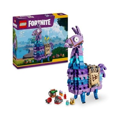 image LEGO Fortnite Lama de Ravitaillement - Jouet de Construction - Figurine de Jeu Vidéo & Décoration - Accessoires Dont Slap Juice - Cadeau Collector pour Gamer Ado, Garçon ou Fille dès 12 Ans 77071