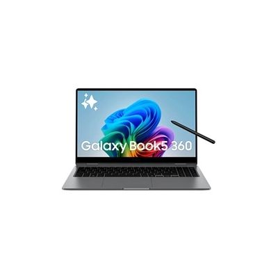 image Samsung Galaxy Book5 360 15.6", Copilot+PC, Ordinateur Portable avec IA, Processeur Intel Core Ultra 5, Mémoire 16Go RAM, Stockage 512Go, Clavier AZERTY FR, Anthracite