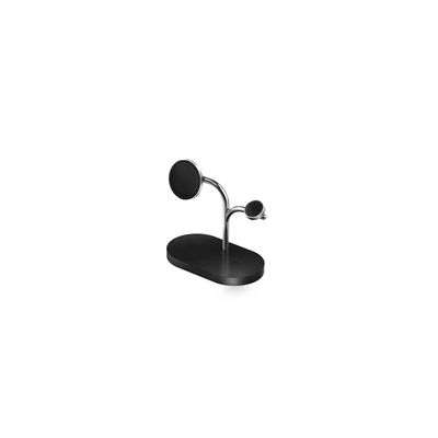 image Chargeur pour téléphone mobile Samsung Pad induct magnet 15W trio +chargeur 45W Noir