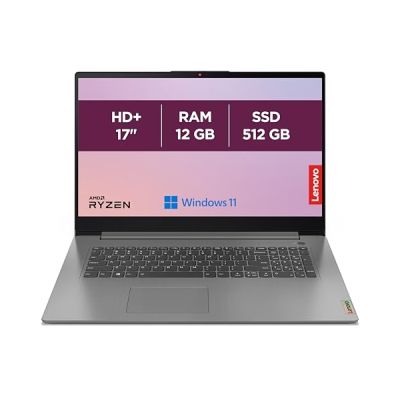 PC Portable LENOVO deaPad 3 17ALC6 Windows 11 - 17 Ryzen 7 5700U - RAM 12 Go - SSD 512 Go - AZERTY image PC Portable LENOVO deaPad 3 17ALC6 Windows 11 - 17 Ryzen 7 5700U - RAM 12 Go - SSD 512 Go - AZERTY