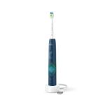 image produit Philips Sonicare 4100 - Brosse à dents électrique sonique avec deux modes, Capteur de pression et minuterie, Bleu marine, modèle HX3689/42