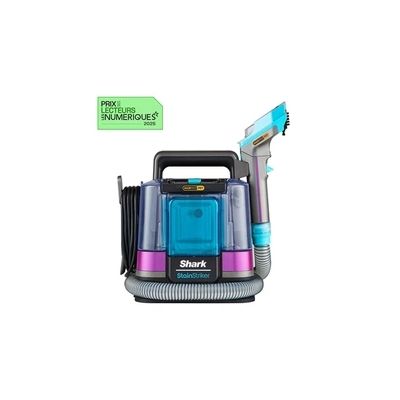 image Shark StainStriker HairPro spécial animaux, Aspiration 450 W, Extracteur de poils, Élimine taches et odeurs, Léger et portable, Inclus : 4 accessoires et 2 formules de nettoyage PX250EUT