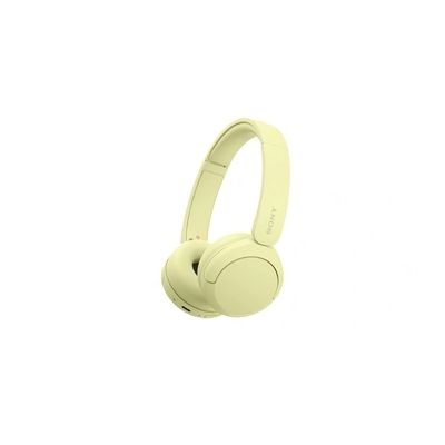image Sony WH-CH520 - Casque Bluetooth sans Fil, Multipoint, Micro intégré - jusqu'à 50 Heures d'autonomie et Charge Rapide - Jaune