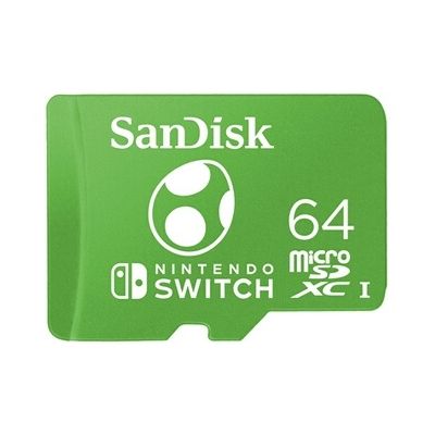 image SanDisk 64 Go microSDXC Carte pour Nintendo Switch - Produit sous licence Nintendo, jusqu'à 100 Mo/s, UHS-I, Class 10 U3