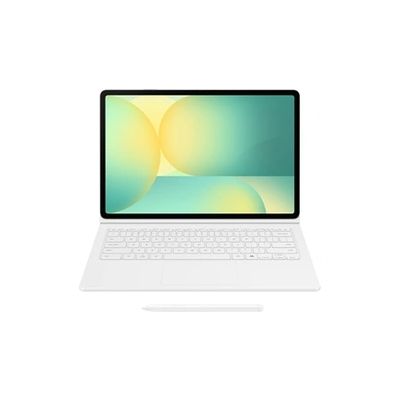 image Book Cover Keyboard avec Touch Pad, clavier amovible avec touche Galaxy AI Coloris Blanc pour Galaxy Tab S10 FE+ EF-DX625BWEGFR