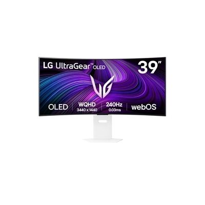 image LG Ultragear™ 39GX90SA-W Ecran PC Gaming 39" - Dalle OLED résolution QHD (3440 x 1440), 1ms 240Hz, DisplayHDR™400 True Black, DCI-P3 98.5% (CIE1976), FreeSync Premium, G-Sync Compatible