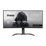 image produit iiyama G-Master Black Hawk, VA courbé 1500R, 3440x1440@120Hz, 0.6ms, FreeSync Premium, 500cd, Haut-parleurs, DP, HDMI, USB HUB (2x3.2, 2xType C), 15cm Pied en réglable en Hauteur, ecran pc Gamer