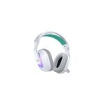 image produit Logitech G G522 LIGHTSPEED casque gaming sans fil, LIGHTSYNC RVB, micro bande passante complète et audio synchronisé avancé, triple connectivité - LIGHTSPEED, Bluetooth, USB-A vers USB-C pour PC-Blanc
