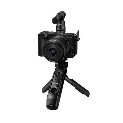 image Canon EOS R50 V Matériel pour Créateurs de Contenu- Kit vlogging - Appareil pour Le Vlog Compatible avec l'Objectif Canon RF | Vlog et Voyage | Connexion Bluetooth