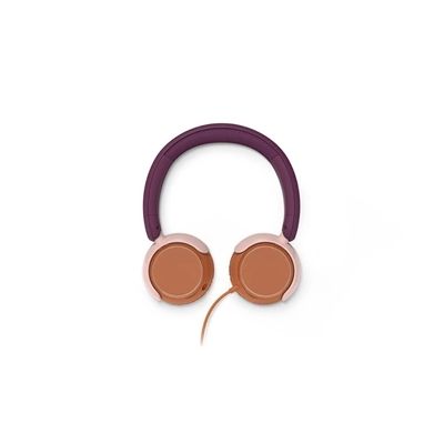 image Philips TAK2000MP Casque Supra-auriculaire Pliable pour Enfants de la série 2000 - Volume limité, Partage Audio, câble 3,5 mm et USB-C Inclus - Violet Magenta